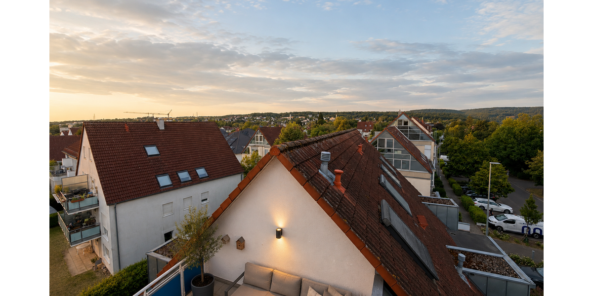 Ausblick aus dem Schlafzimmer